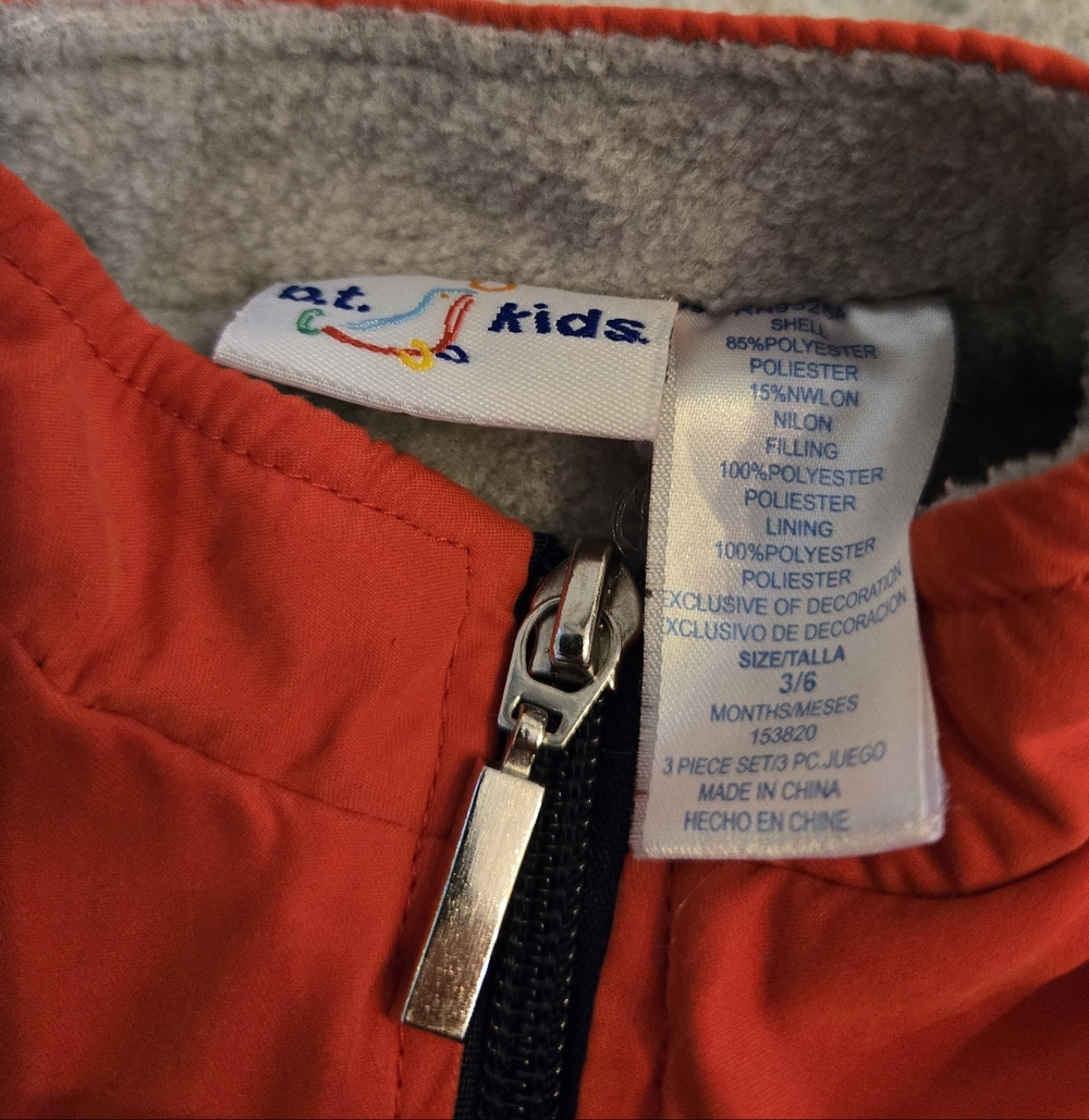 Vintage Y2k B.T. Kids Orange Racing Vest - Picture 3 of 4